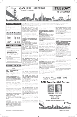 Tuesday Daily Newspaper - 2014 AGU Fall Meeting - American