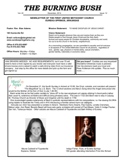 Newsletter - First United Methodist Church