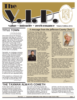 the taxman always cometh title town - Jefferson County Clerk
