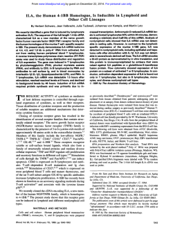 ILA, the Human 4-1BB Homologue, Is Inducible in Lymphoid - Blood