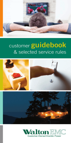 Customer Guidebook (PDF). - Walton EMC