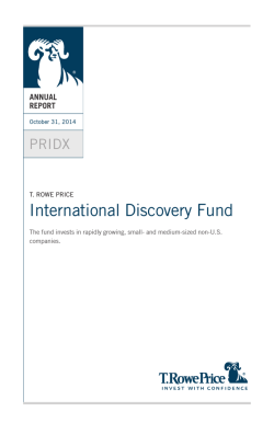International Discovery Fund - T. Rowe Price