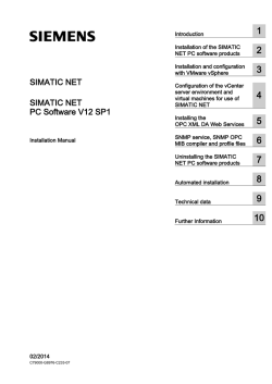 SIMATIC NET PC Software V12 SP1 - Siemens