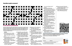 Guardian cryptic crossword No 26,448 set by Maskarade - Static Guim