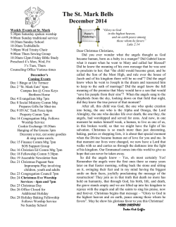 Newsletter - St. Mark Evangelical Lutheran Church