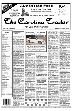 38-50 Pay When You Sell Ads (Pages 1-27).qxd - The Carolina Trader