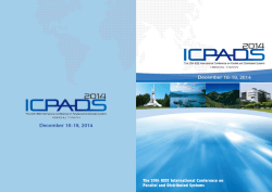 Conference Program book - icpads 2014