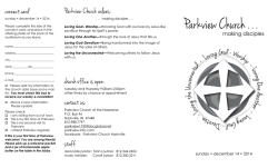 church office is open: contact us - Parkview Church of the Nazarene