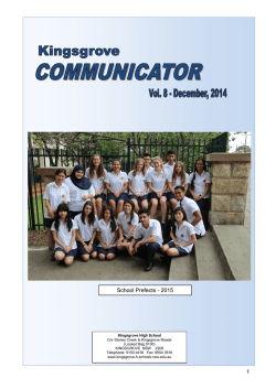 2014 Comminicator Vol.8 - Kingsgrove High School