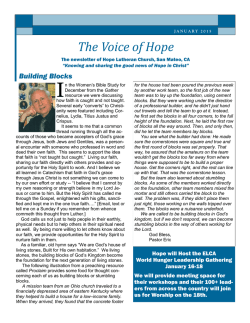 The Voice of Hope - Hope Evangelical Lutheran Church