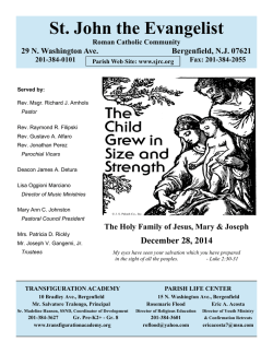 Dec. 28, '14 - Holy Family - Saint John the Evangelist