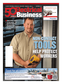 NON-CONTACT HELP PROTECT WORKERS - Electrical Business