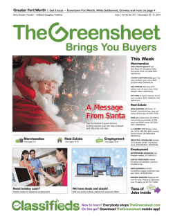 Real Estate - The Greensheet