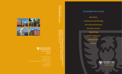 CALENDAR 2014/2015 - Dalhousie University