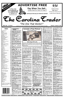 38-50 Pay When You Sell Ads (Pages 1-27).qxd - The Carolina Trader