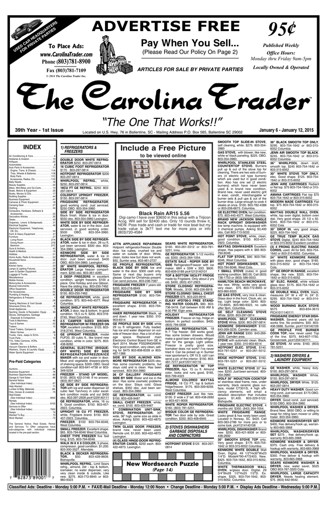 39-01 Pay When You Sell Ads (Pages 1-27).qxd - The Carolina Trader