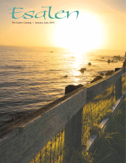 January through June 2015 Catalog - Esalen Institute
