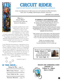 January CR 2015.pmd - United Methodist Church of Rancho Cordova