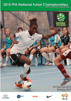 view the National Futsal Championships Official Program for 2015