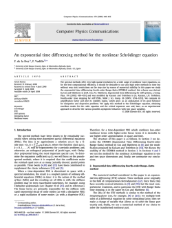 Computer Physics Communications An exponential time