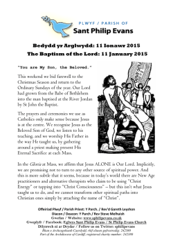 This Week's Newsletter - St Philip Evans Parish