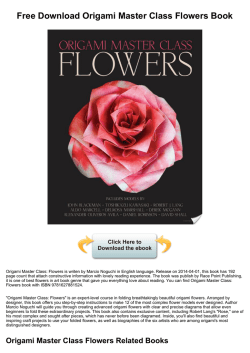 Free Download Origami Master Class Flowers Book - bookfeeder.com