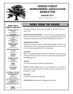 Current Newsletter - Neighborhood News