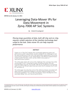Leveraging Data-Mover IPs for Data Movement in Zynq