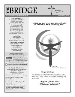 January 18, 2015 - St. Francis of Assisi Parish