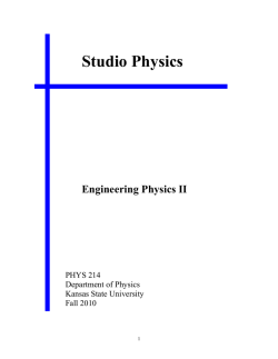 Studio Physics - Department of Physics