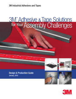 Adhesives and Tapes Design Guide