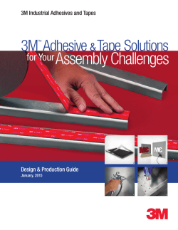 Adhesives and Tapes Design Guide