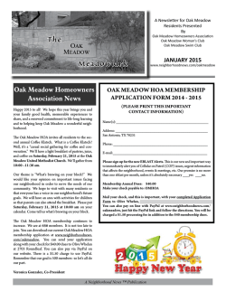 Meadowlark The - Neighborhood News
