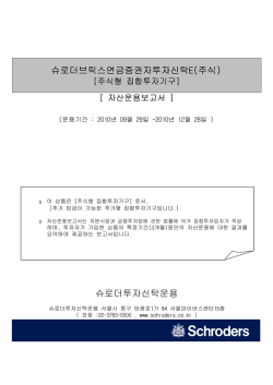 슈로더 브릭스 연금 증권자투자신탁 E(100929