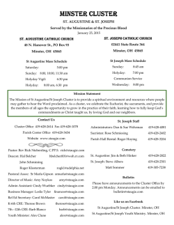 Bulletin 1/25/2015 - St. Augustine Catholic Church