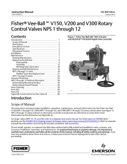 Fisher - Emerson Process Management Documentation