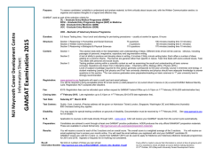 GAMSAT Exam / Graduate Entry Medicine 2015