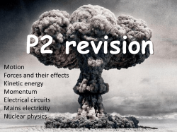 Physics Unit 2 Revision