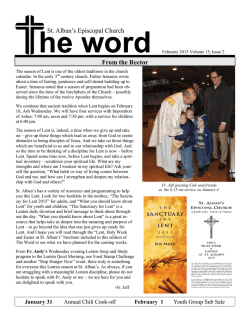 February Word - St. Alban's Episcopal Church