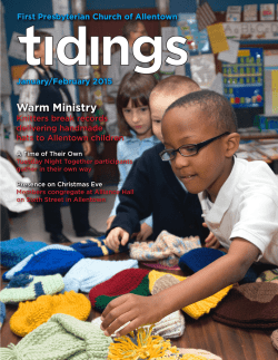 Tidings January/February 2015