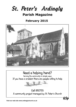 Parish Magazine - St. Peter's Church Ardingly