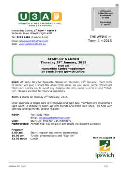 January 2015 Newsletter