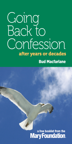 Going Back to Confession After Years or Decades