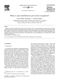 When is scene identification just texture recognition?