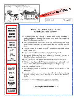 Newsletter - Federated Church