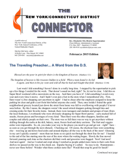 District Newsletter - United Methodist Church of Wappingers
