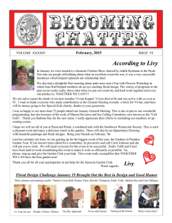 February - the Sarasota Garden Club
