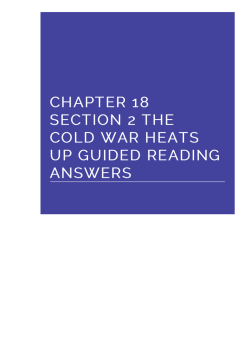 chapter 18 section 2 the cold war heats up guided reading answers