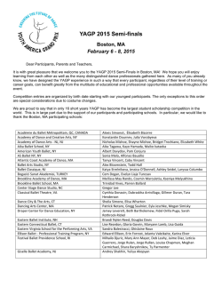 Program - Youth America Grand Prix