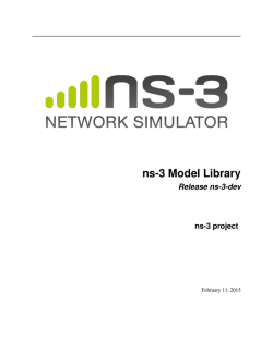 ns-3 Model Library
